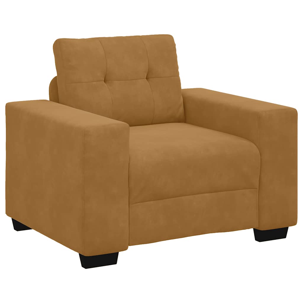 vidaXL Πολυθρόνα Καφέ Βελούδινη 100x78x80 εκ.