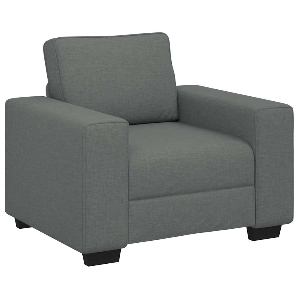 vidaXL Πολυθρόνα Σκούρο Γκρι 100x77x82 εκ. Ύφασμα