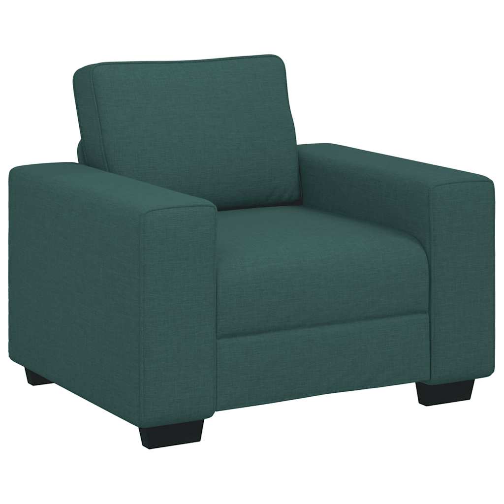 vidaXL Πολυθρόνα-Καναπέ Σκούρο Πράσινο 100x77x82 εκ. Ύφασμα