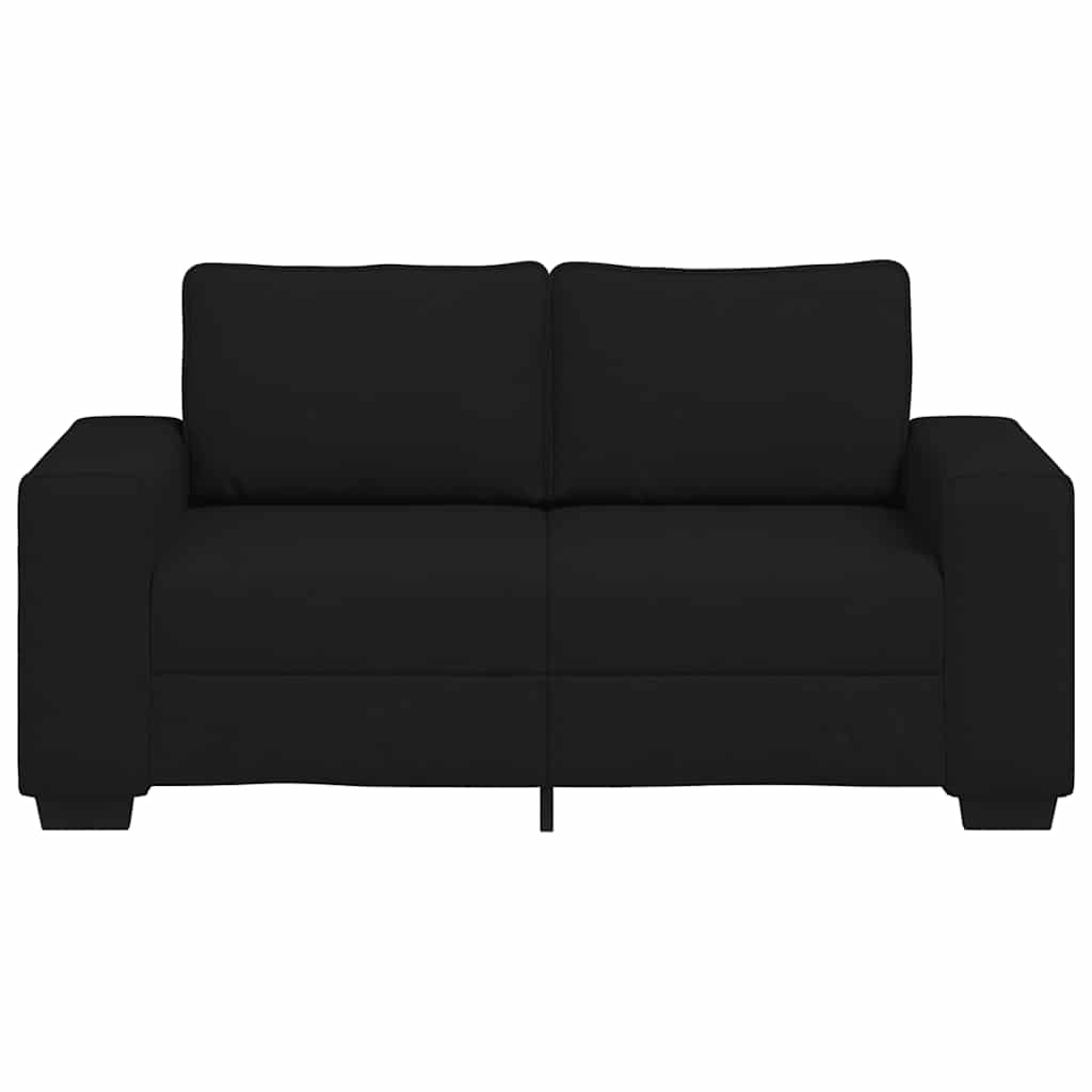 vidaXL Διθέσιος Καναπές Μαύρος 160x77x82 εκ. Ύφασμα