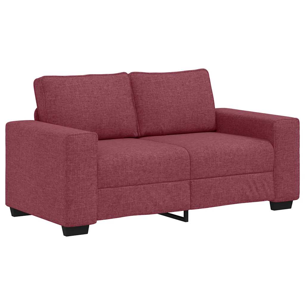 vidaXL Διθέσιος Καναπές Κόκκινος 160x77x82 εκ. Ύφασμα
