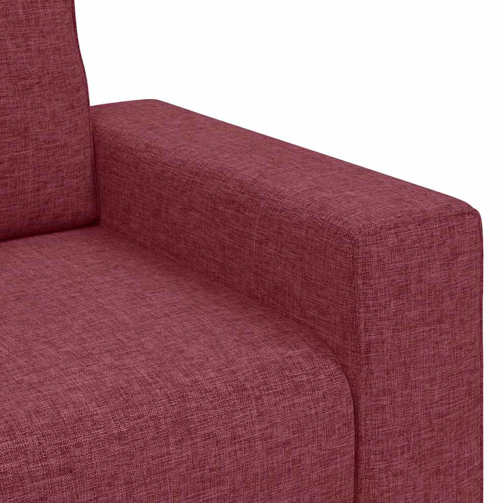 vidaXL Διθέσιος Καναπές Κόκκινος 160x77x82 εκ. Ύφασμα