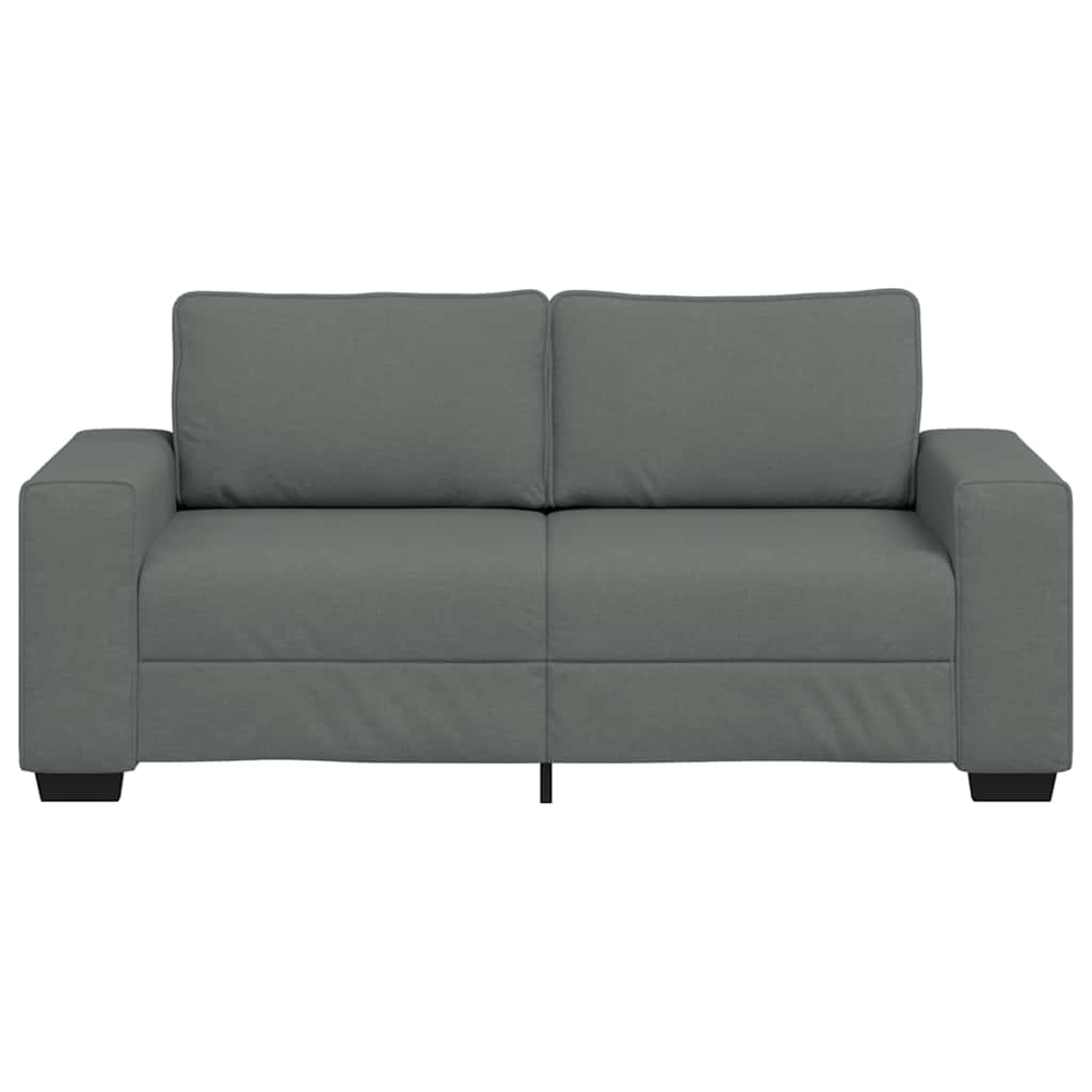 vidaXL Διθέσιος Καναπές Σκούρο Γκρι 180x77x82 εκ. Ύφασμα