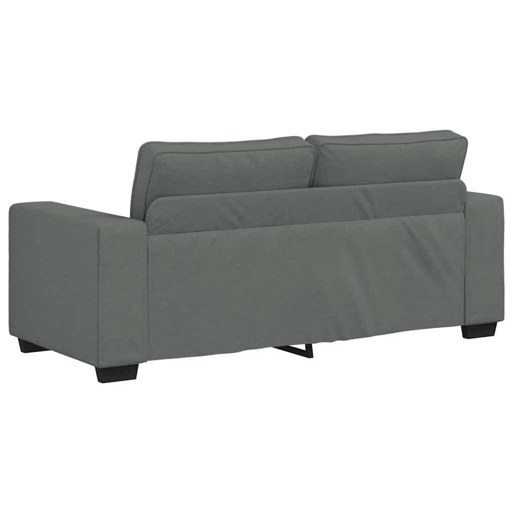 vidaXL Διθέσιος Καναπές Σκούρο Γκρι 180x77x82 εκ. Ύφασμα
