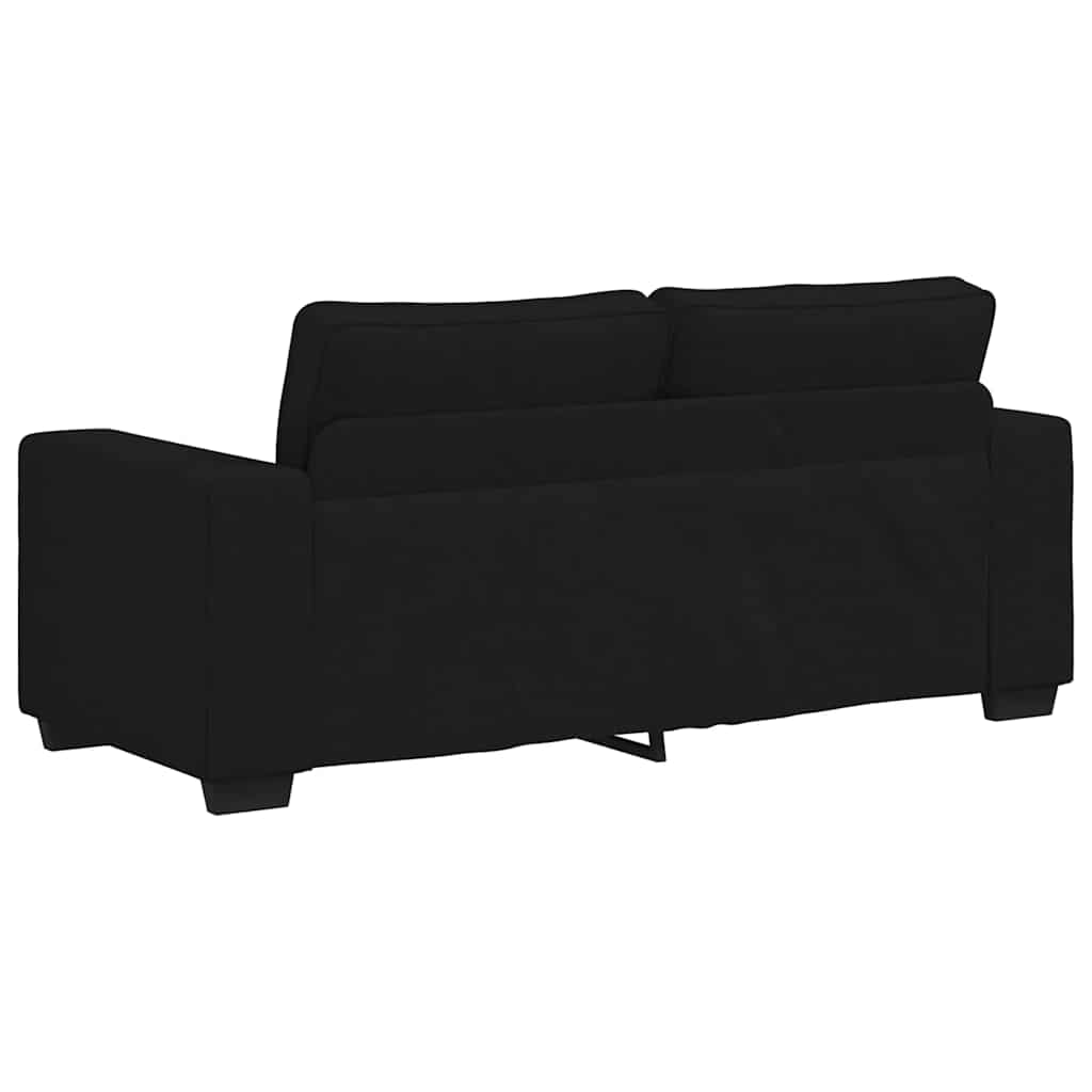 vidaXL Διθέσιος Καναπές Μαύρος 180x77x82 εκ. Ύφασμα