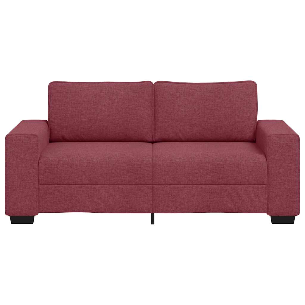 vidaXL Διθέσιος Καναπές Κόκκινος 180x77x82 εκ. Ύφασμα