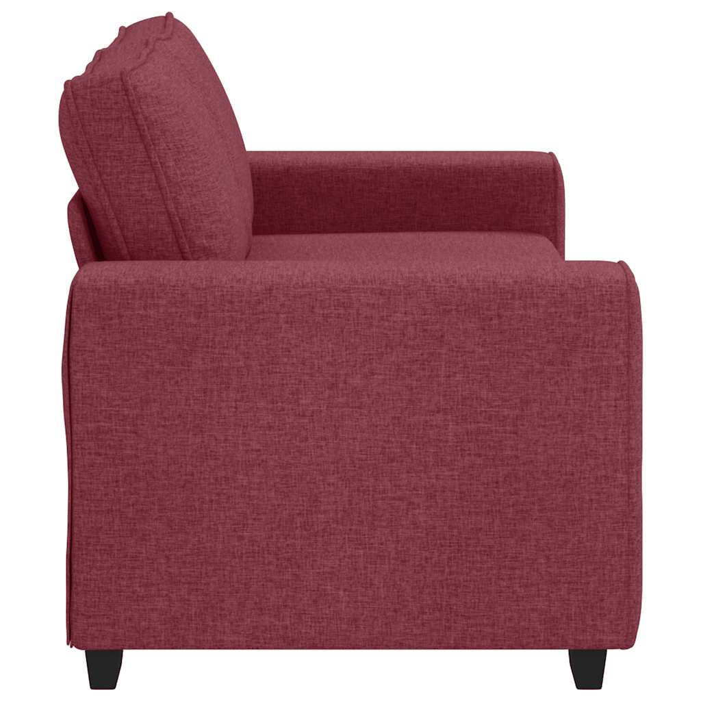 vidaXL Διθέσιος Καναπές Κόκκινος 180x77x82 εκ. Ύφασμα