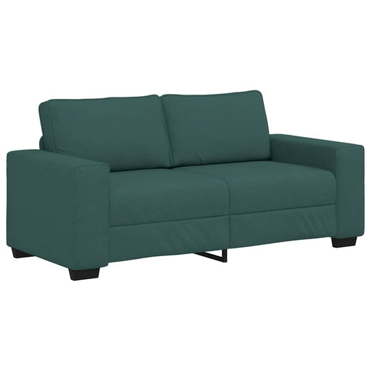 vidaXL Διθέσιος Καναπές Σκούρο Πράσινο 180x77x82 εκ. Ύφασμα