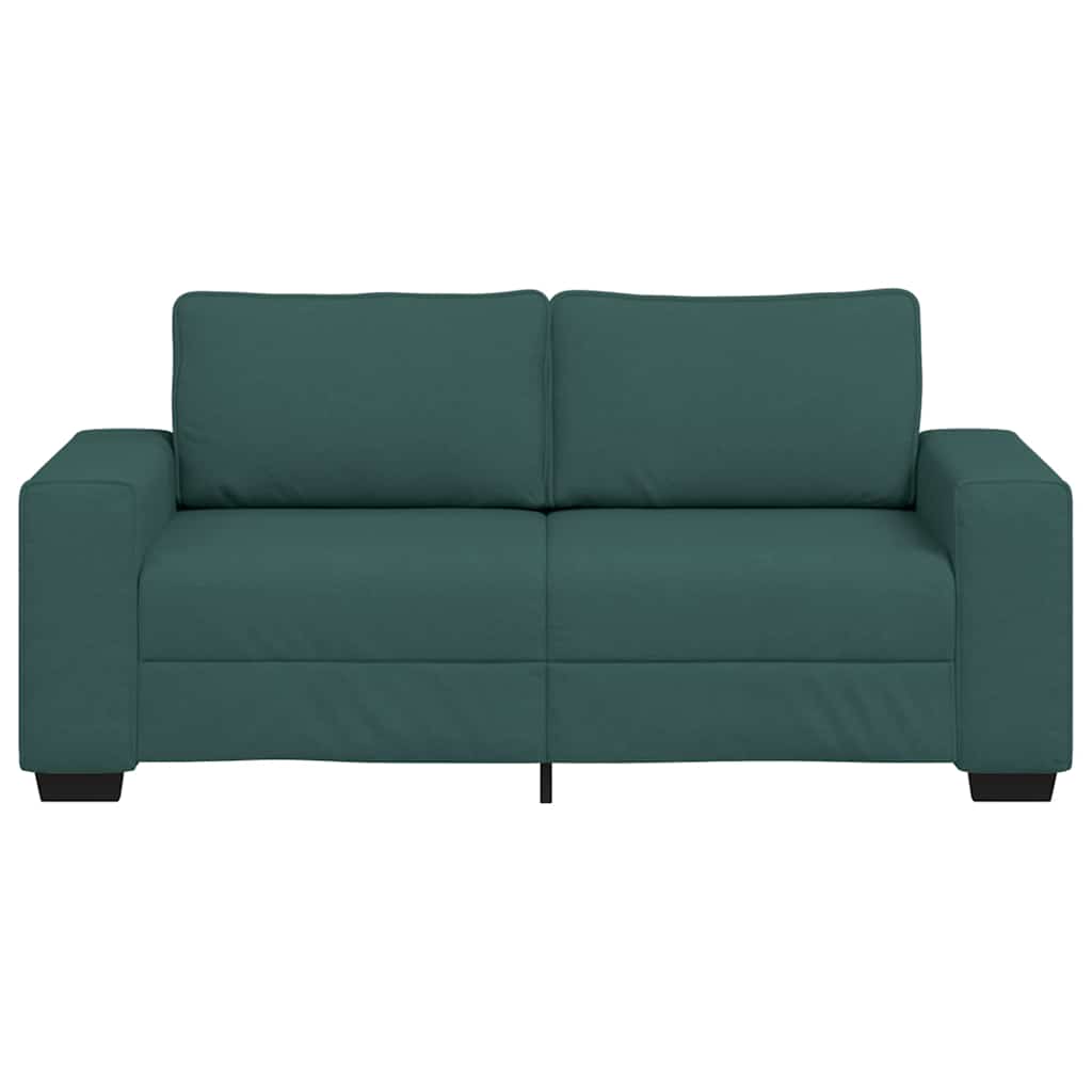 vidaXL Διθέσιος Καναπές Σκούρο Πράσινο 180x77x82 εκ. Ύφασμα