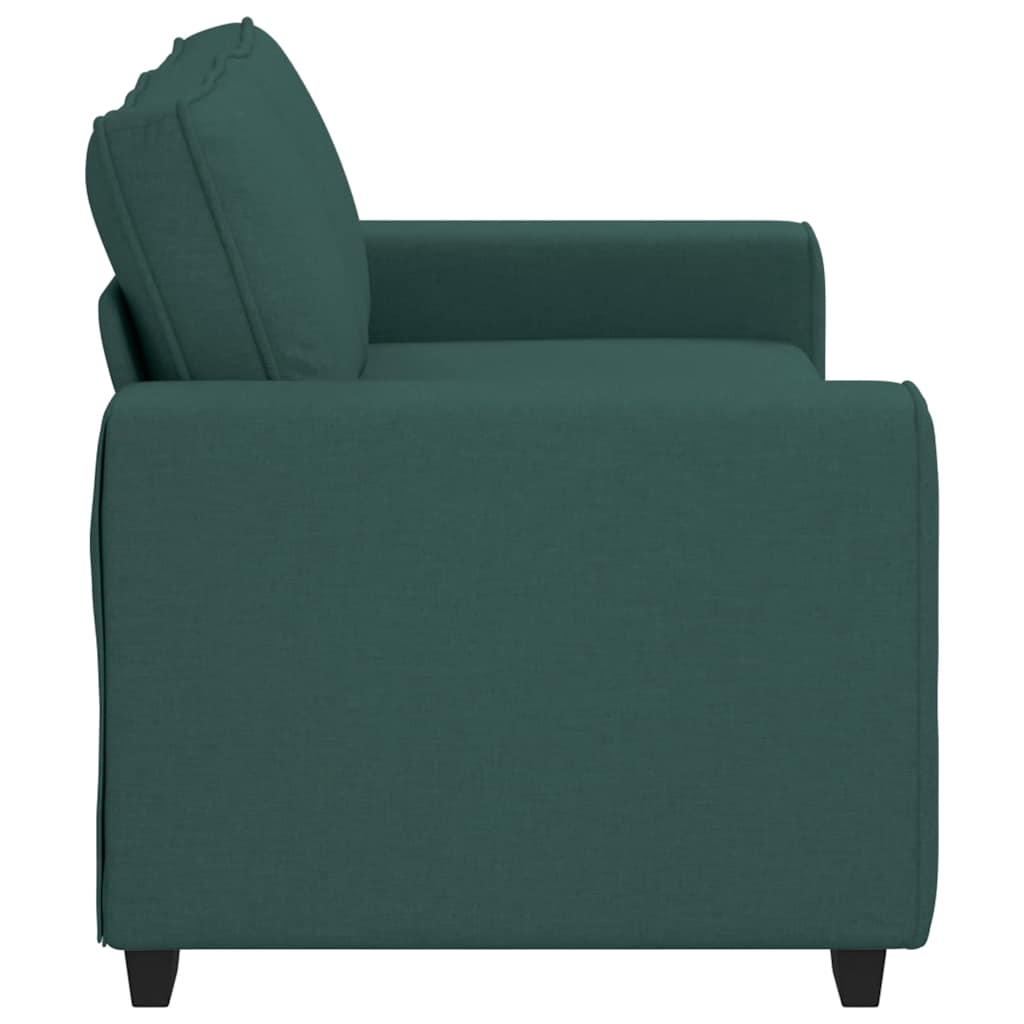 vidaXL Διθέσιος Καναπές Σκούρο Πράσινο 180x77x82 εκ. Ύφασμα