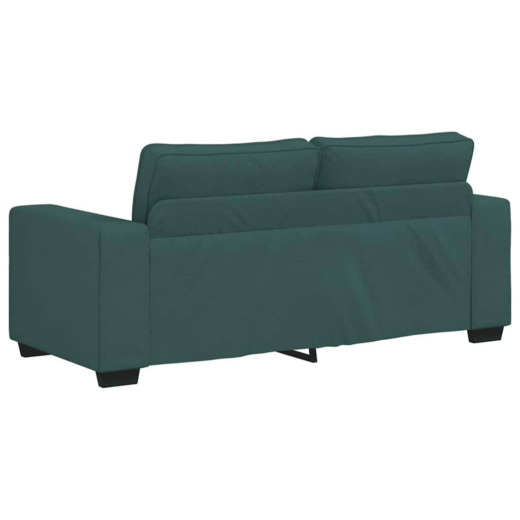 vidaXL Διθέσιος Καναπές Σκούρο Πράσινο 180x77x82 εκ. Ύφασμα