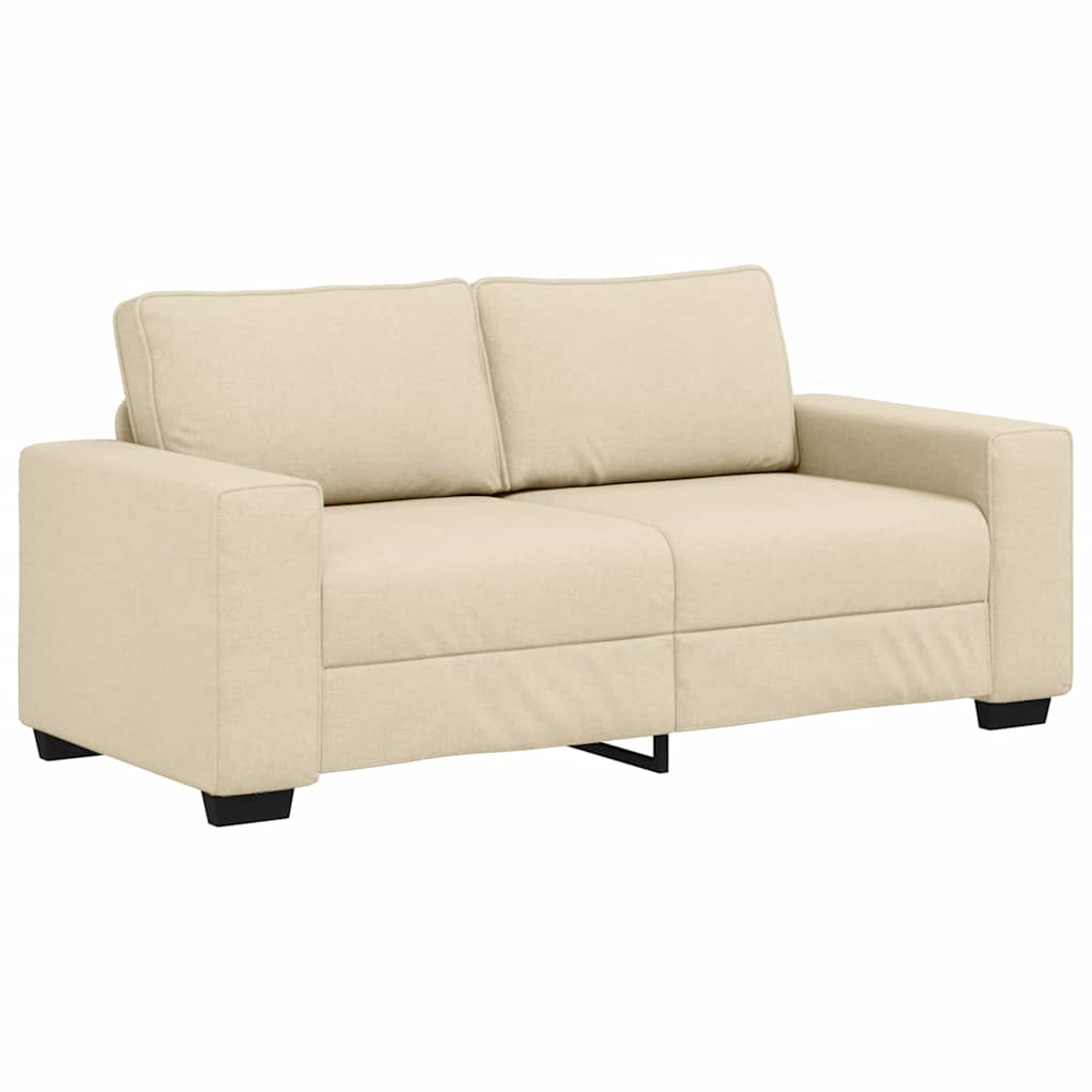 vidaXL Διθέσιος Καναπές Κρεμ 180x77x82 εκ. Ύφασμα