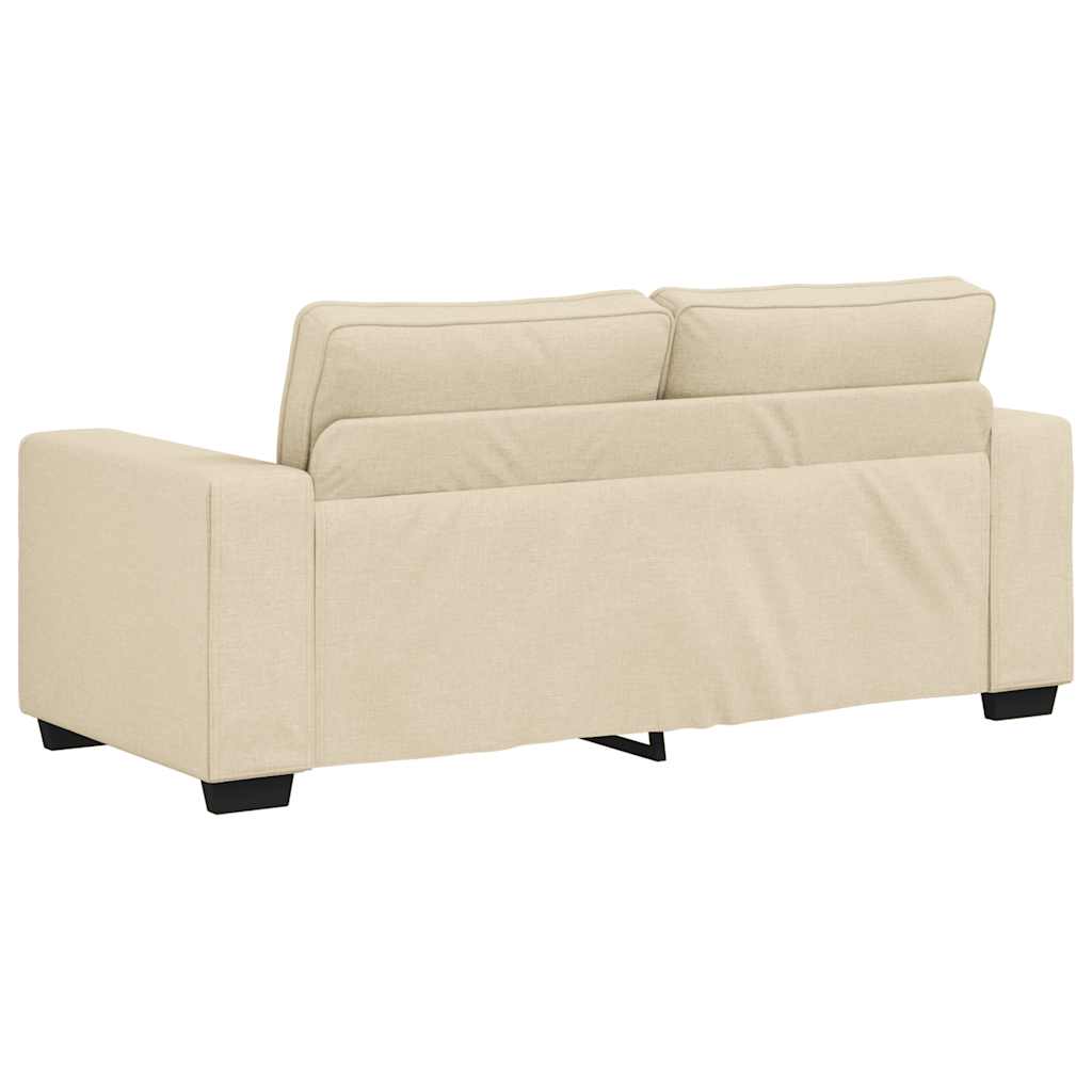 vidaXL Διθέσιος Καναπές Κρεμ 180x77x82 εκ. Ύφασμα