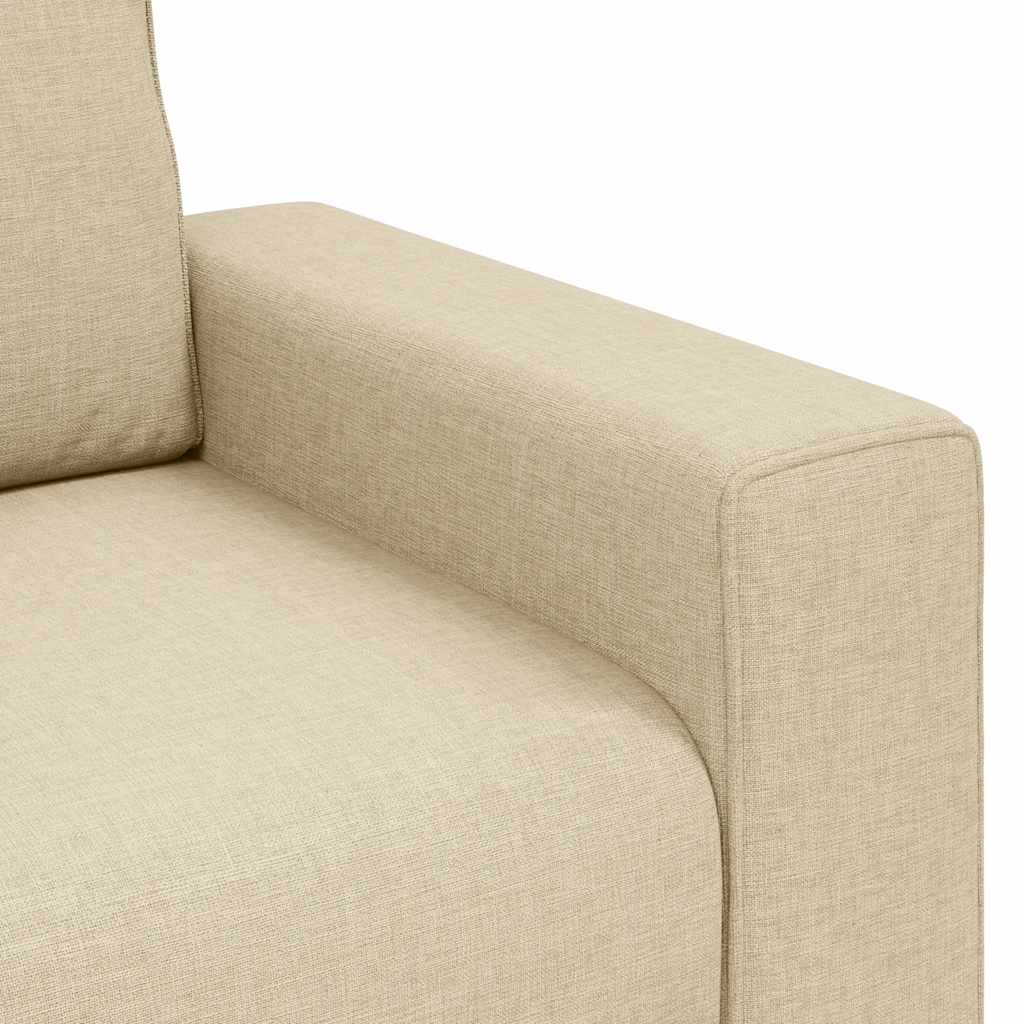 vidaXL Διθέσιος Καναπές Κρεμ 180x77x82 εκ. Ύφασμα