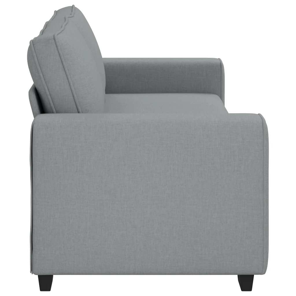 vidaXL Τριθέσιος Καναπές Ανοιχτό Γκρι 220x77x82 εκ. Ύφασμα