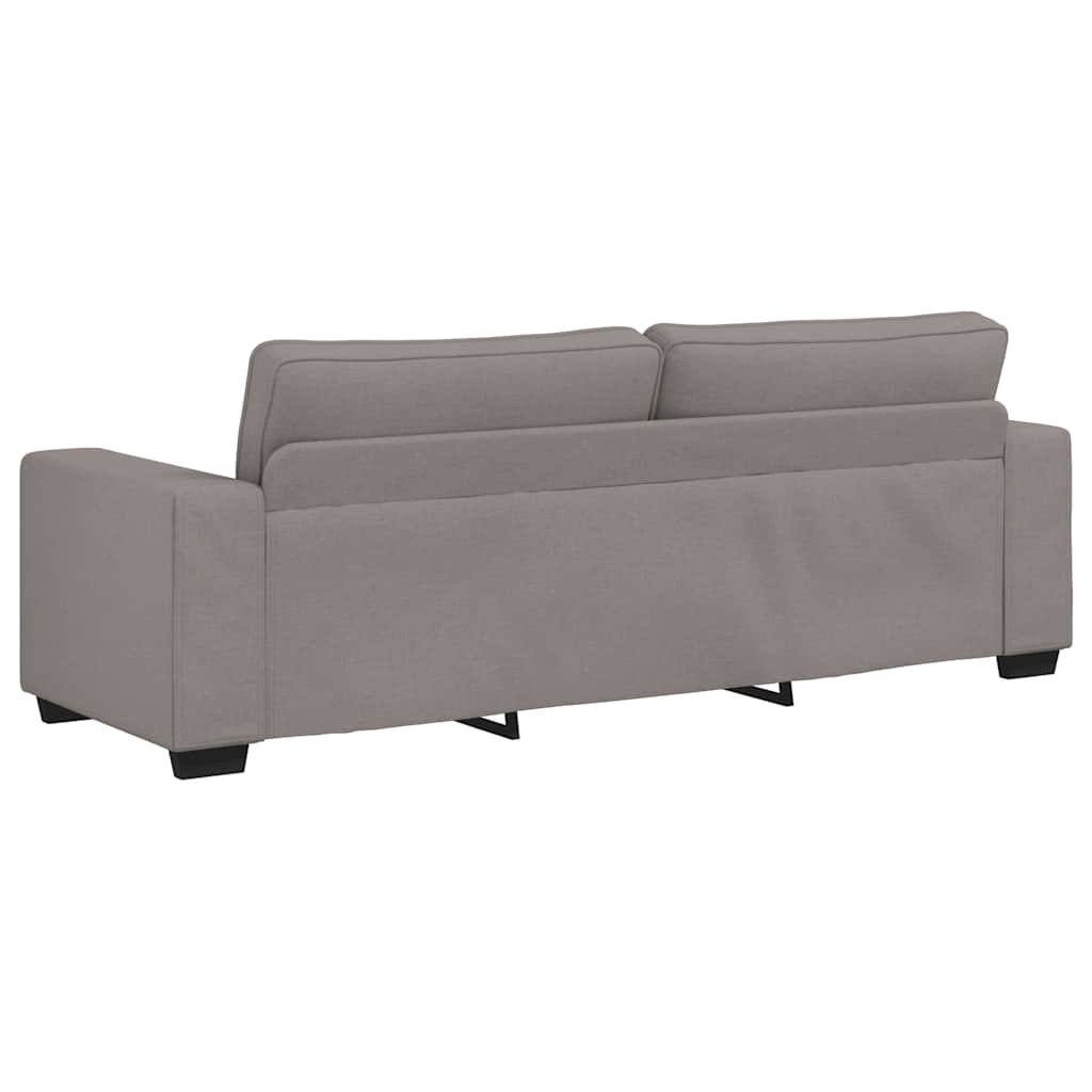 vidaXL Τριθέσιος Καναπές Μπεζ 220x77x82 εκ. Ύφασμα