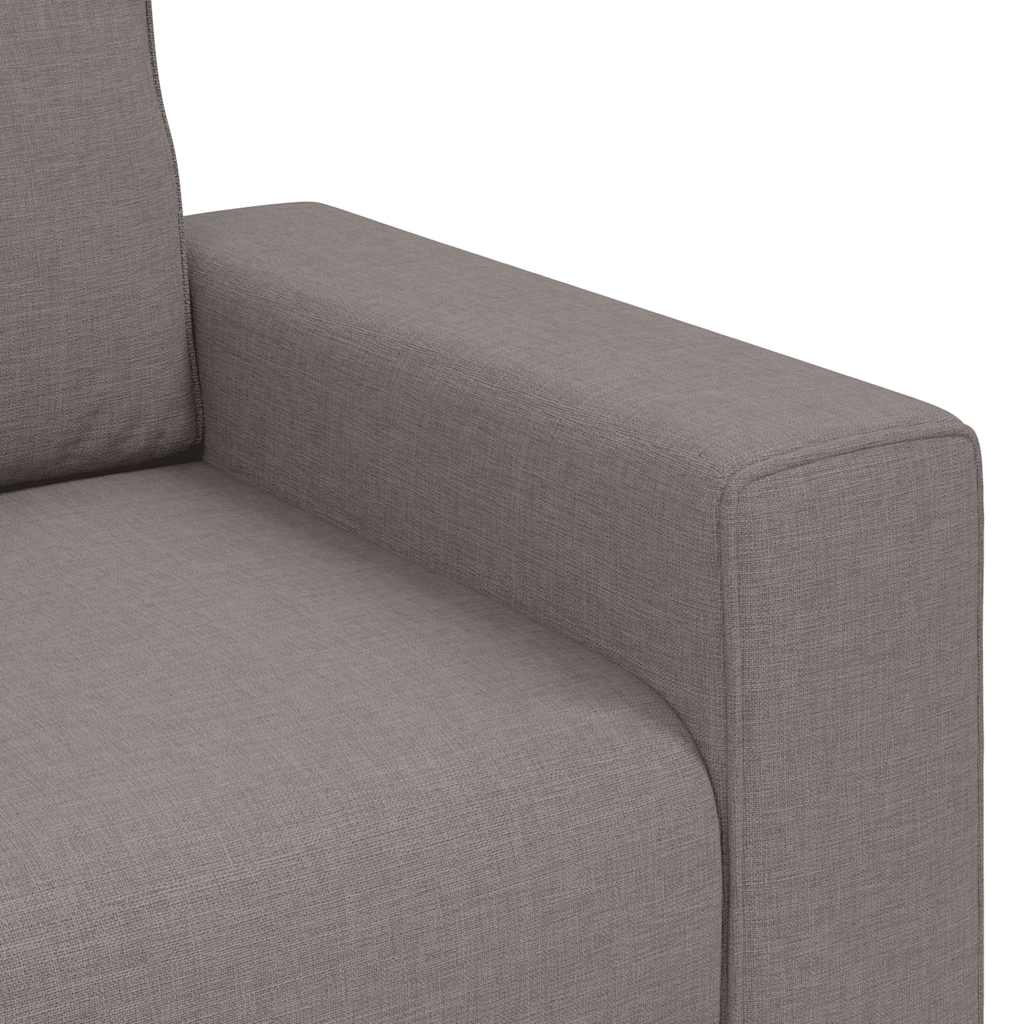 vidaXL Τριθέσιος Καναπές Μπεζ 220x77x82 εκ. Ύφασμα