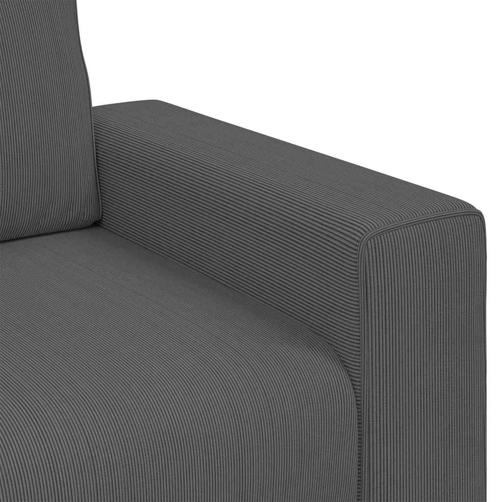 vidaXL Καναπές-Διάδρομος Σκούρο Γκρι 180 x 77 x 82 εκ. από Ύφασμα Κοτλέ