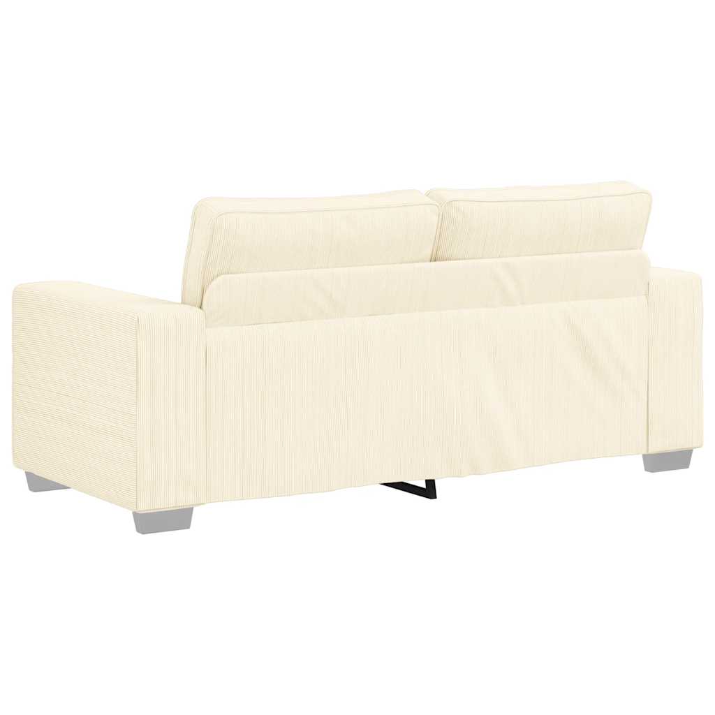 vidaXL Διθέσιος Καναπές-Διάδρομος Κρεμ 180x77x82 εκ. Ύφασμα Κοτλέ