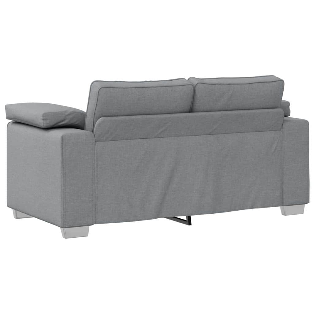 vidaXL Διθέσιος καναπές Ανοιχτό γκρι 160 cm ύφασμα