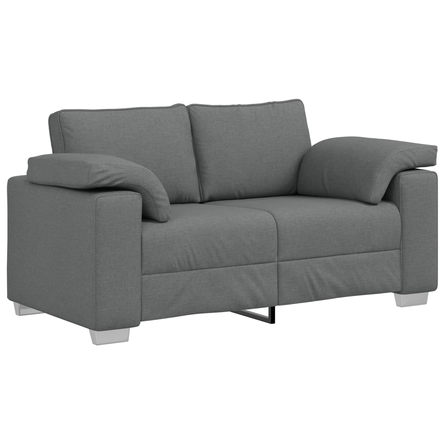 vidaXL Διθέσιος καναπές Σκούρο Γκρι 160 cm ύφασμα