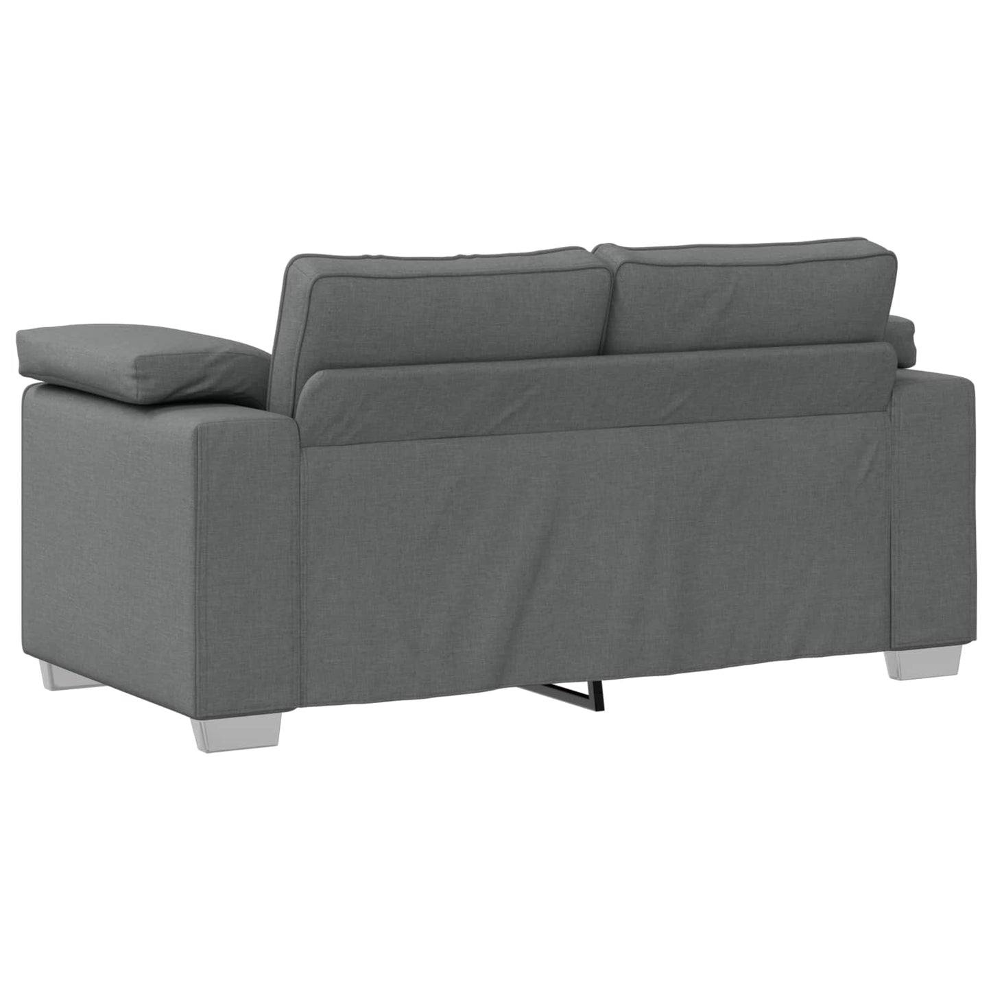 vidaXL Διθέσιος καναπές Σκούρο Γκρι 160 cm ύφασμα