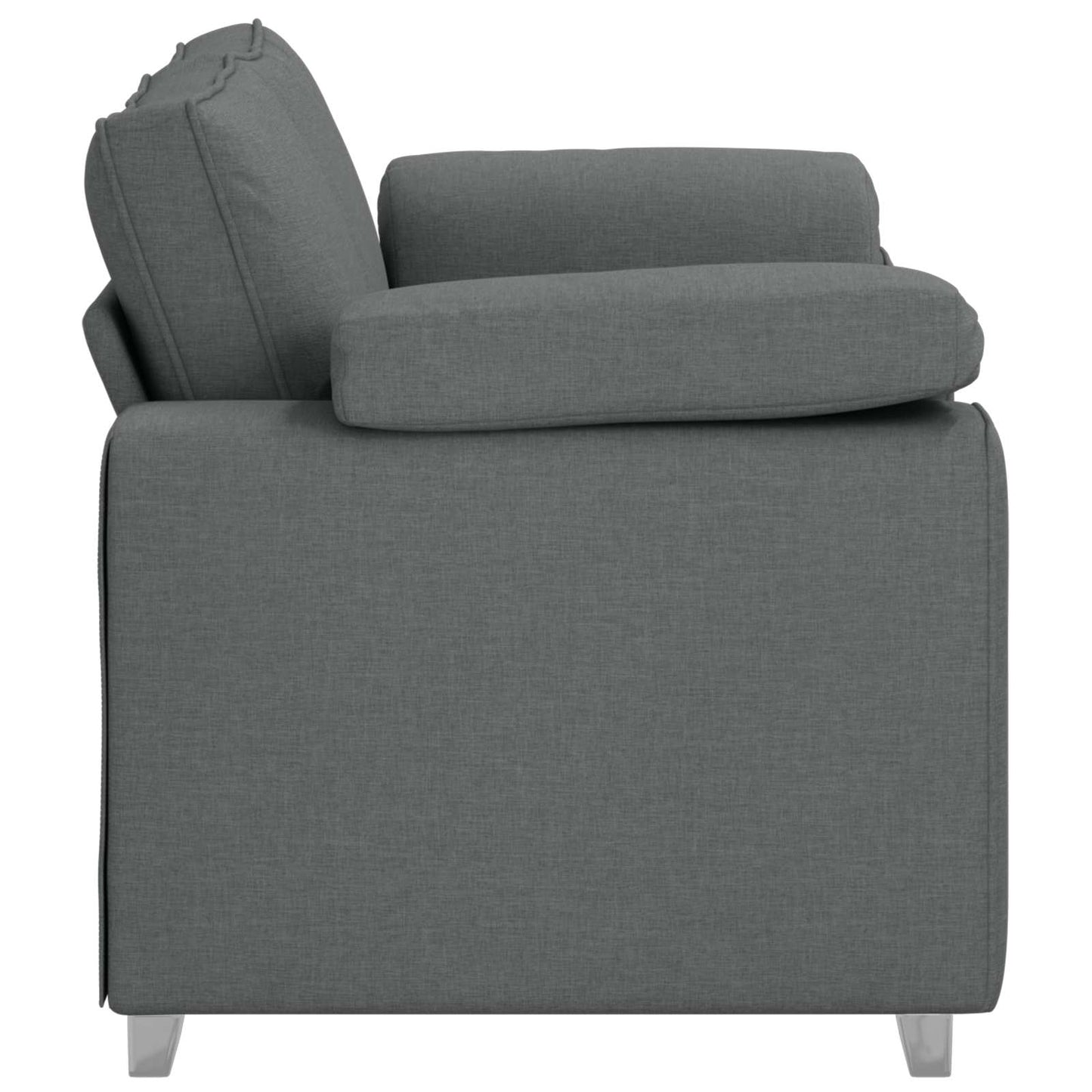 vidaXL Διθέσιος καναπές Σκούρο Γκρι 160 cm ύφασμα