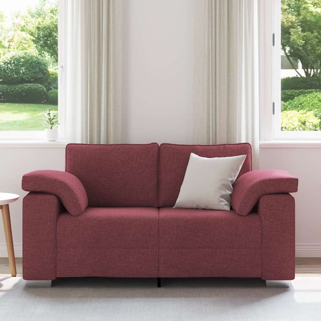 vidaXL Διθέσιος καναπές Κόκκινο 160 cm ύφασμα