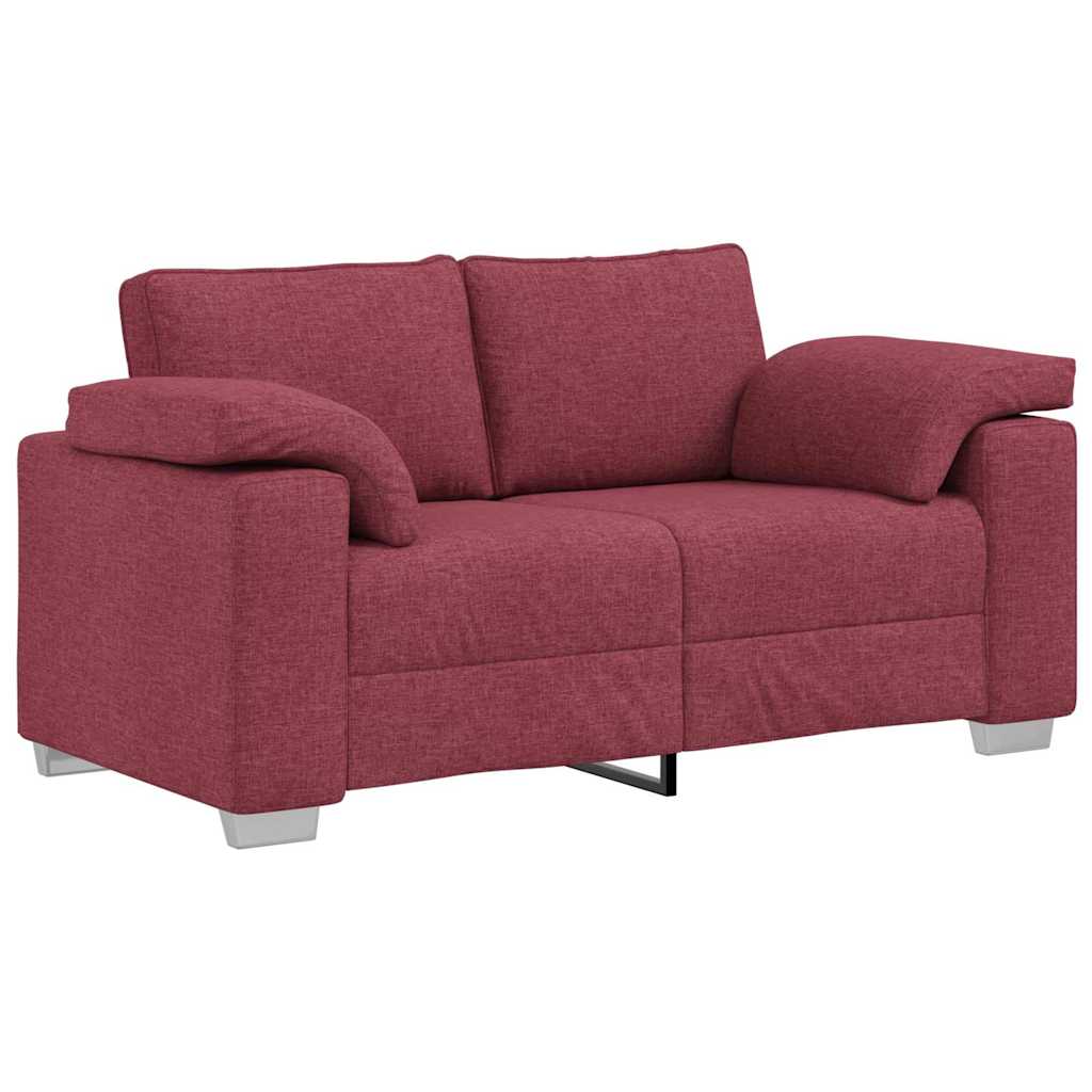 vidaXL Διθέσιος καναπές Κόκκινο 160 cm ύφασμα
