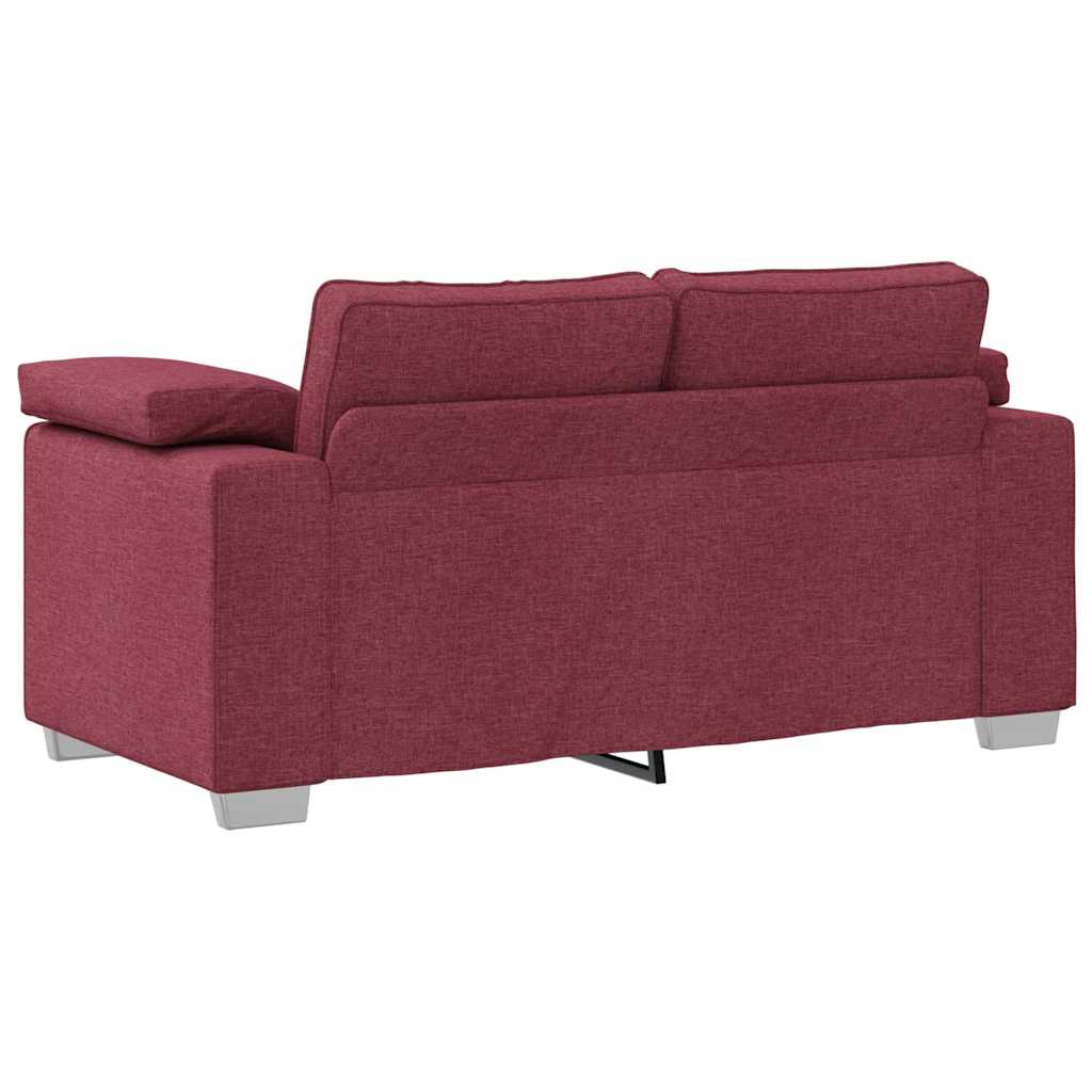 vidaXL Διθέσιος καναπές Κόκκινο 160 cm ύφασμα