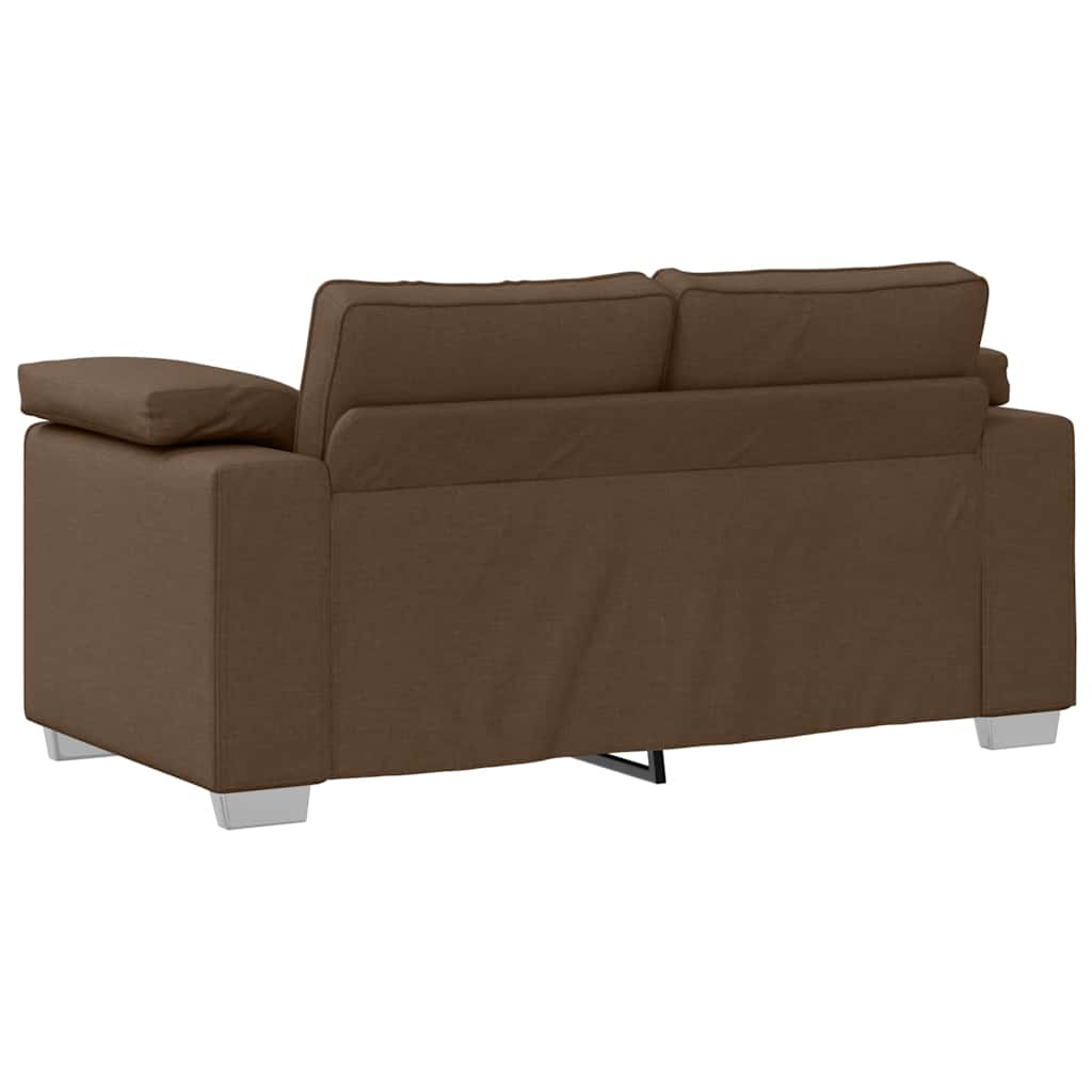 vidaXL Διθέσιος καναπές Καφέ 160 cm ύφασμα