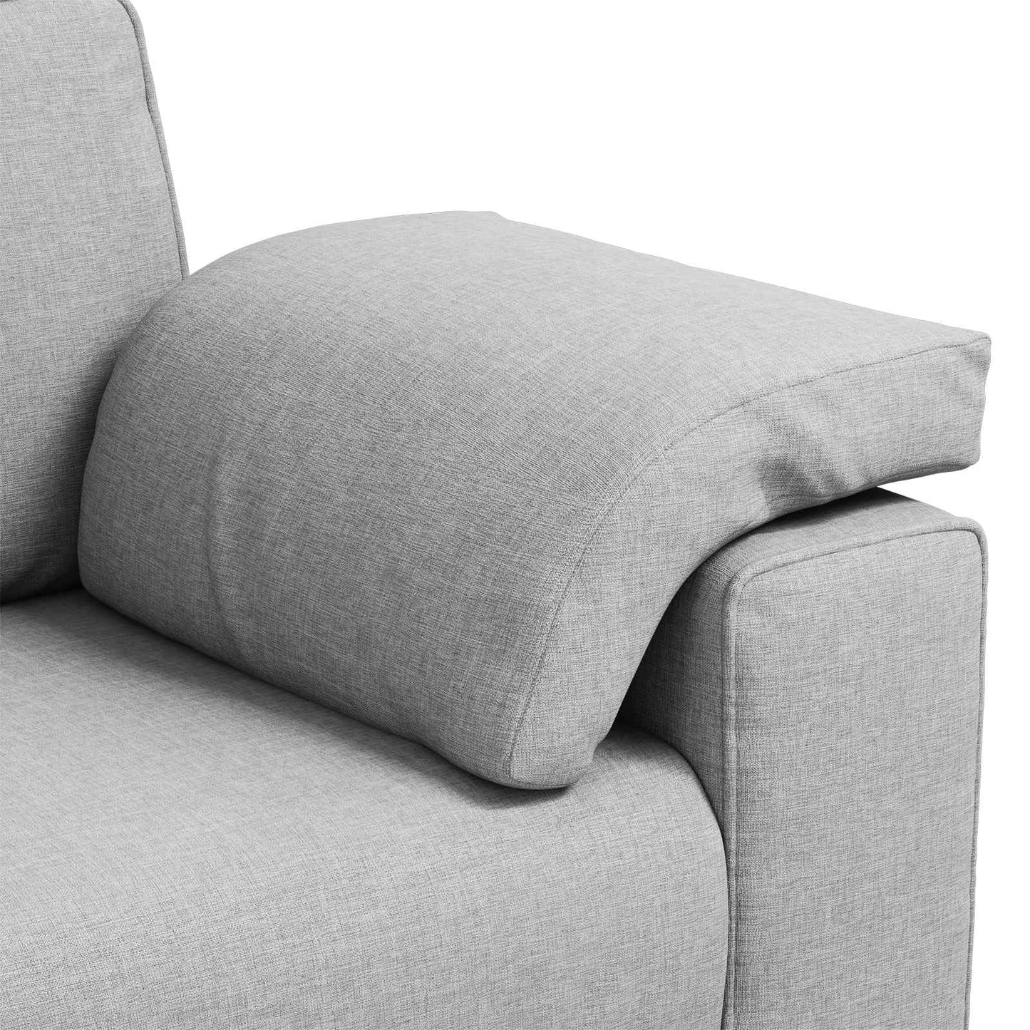 vidaXL Διθέσιος καναπές Σκίουρος Γκρί 160 cm ύφασμα