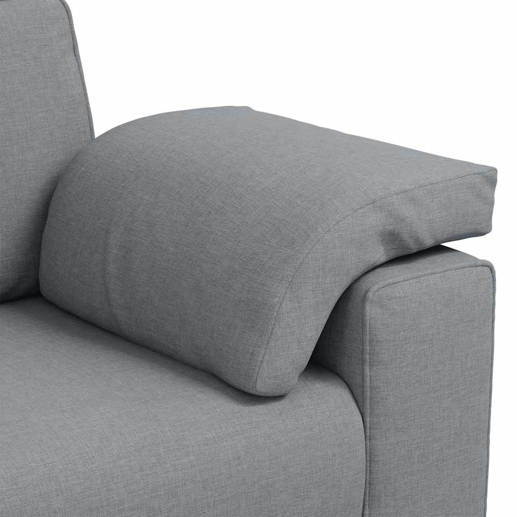vidaXL Διθέσιος καναπές Ανοιχτό γκρι 180 cm ύφασμα