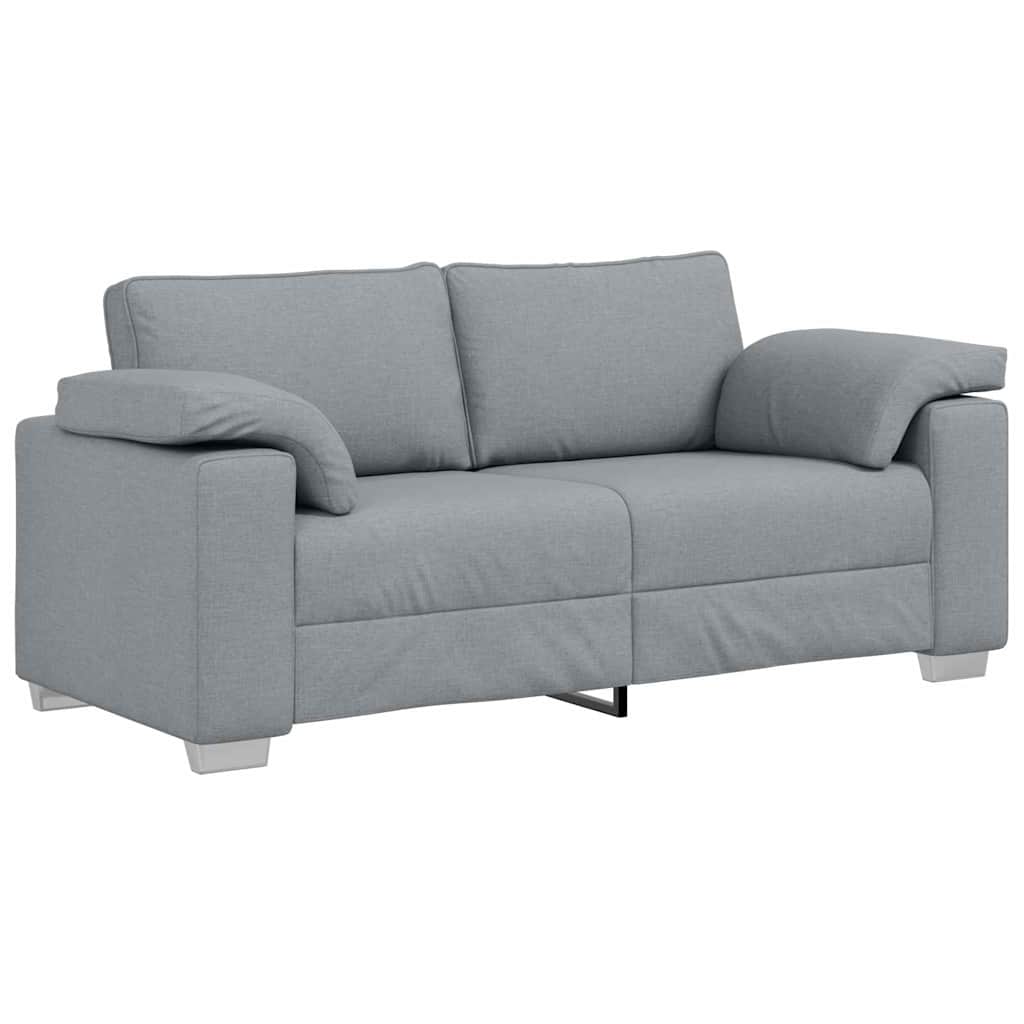 vidaXL Διθέσιος καναπές Ανοιχτό γκρι 180 cm ύφασμα