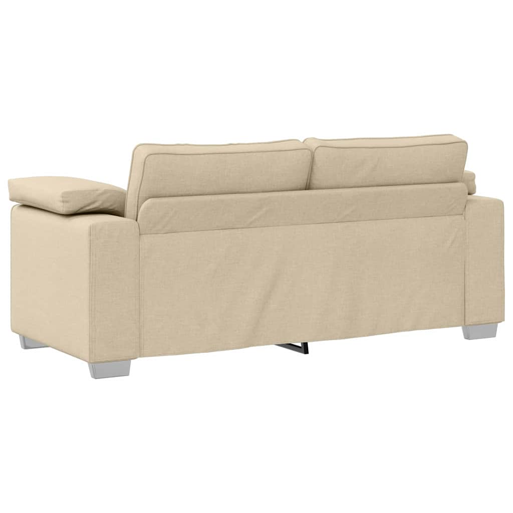 vidaXL Διθέσιος καναπές Κρεμ 180 cm ύφασμα