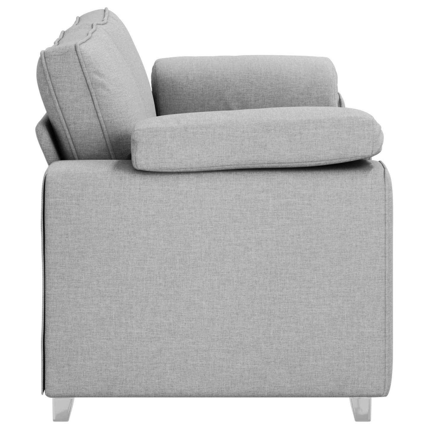 vidaXL Διθέσιος καναπές Σκίουρος Γκρί 180 cm ύφασμα
