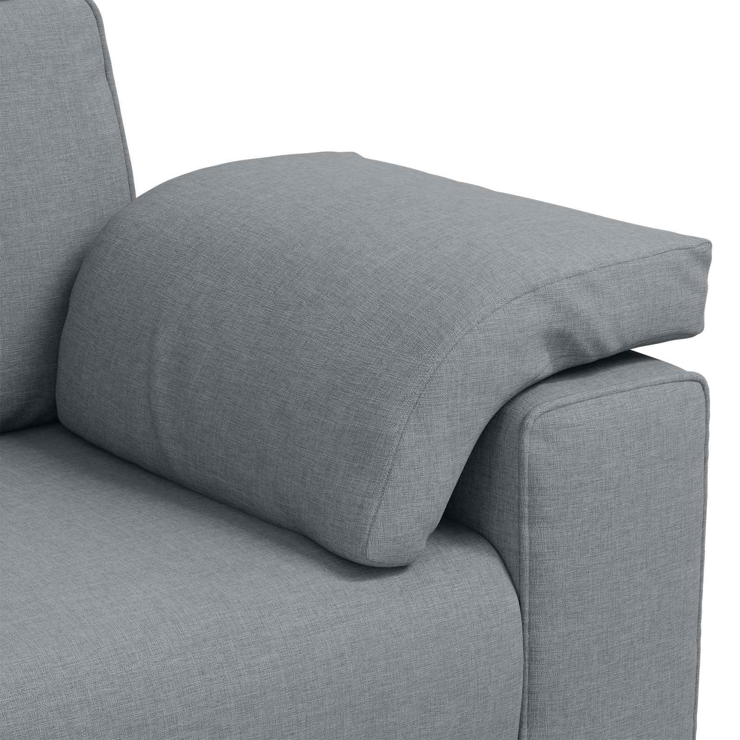 vidaXL 3-Θέσιος καναπές Ανοιχτό γκρι 220 cm ύφασμα