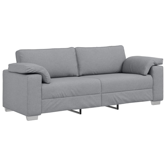 vidaXL 3-Θέσιος καναπές Ανοιχτό γκρι 220 cm ύφασμα