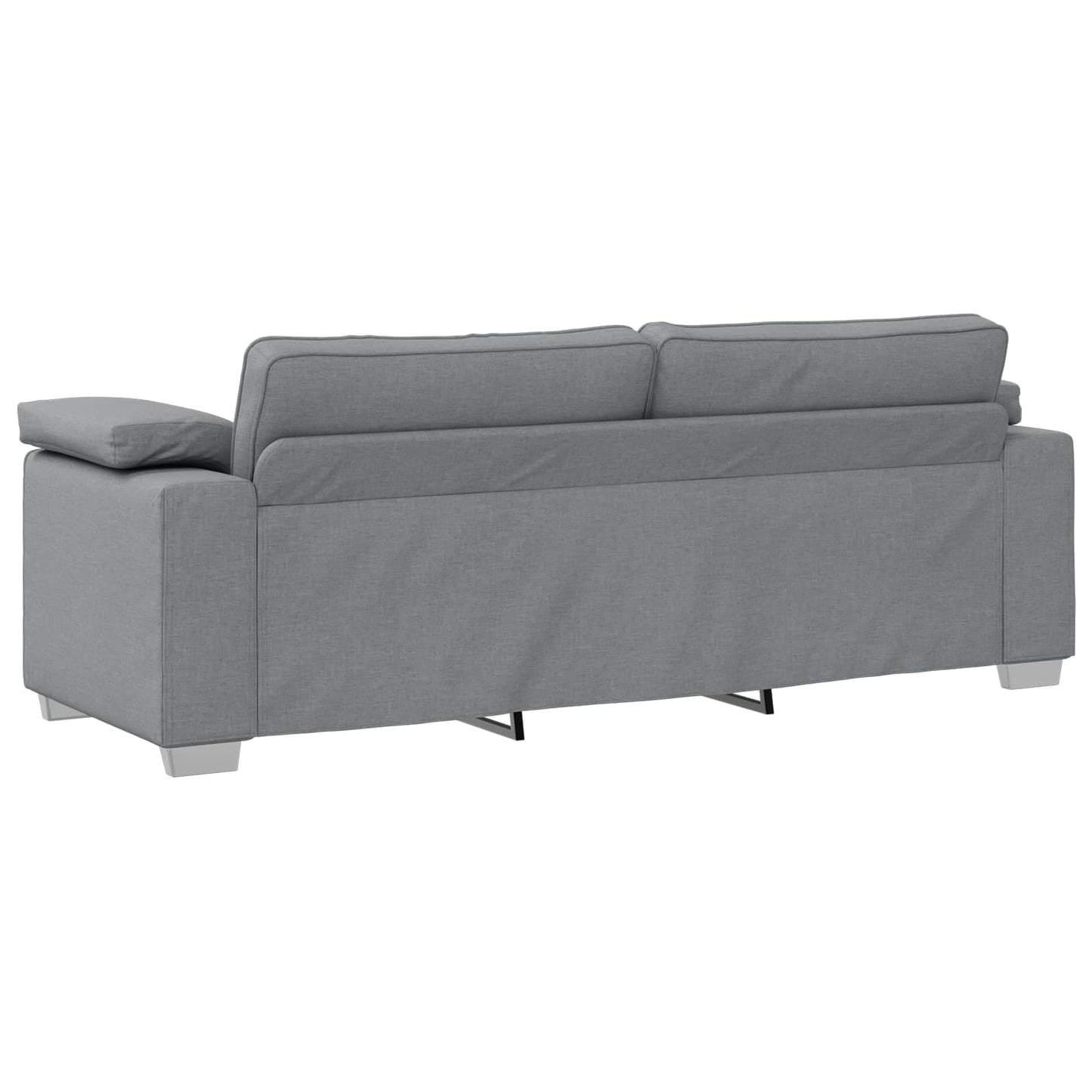vidaXL 3-Θέσιος καναπές Ανοιχτό γκρι 220 cm ύφασμα
