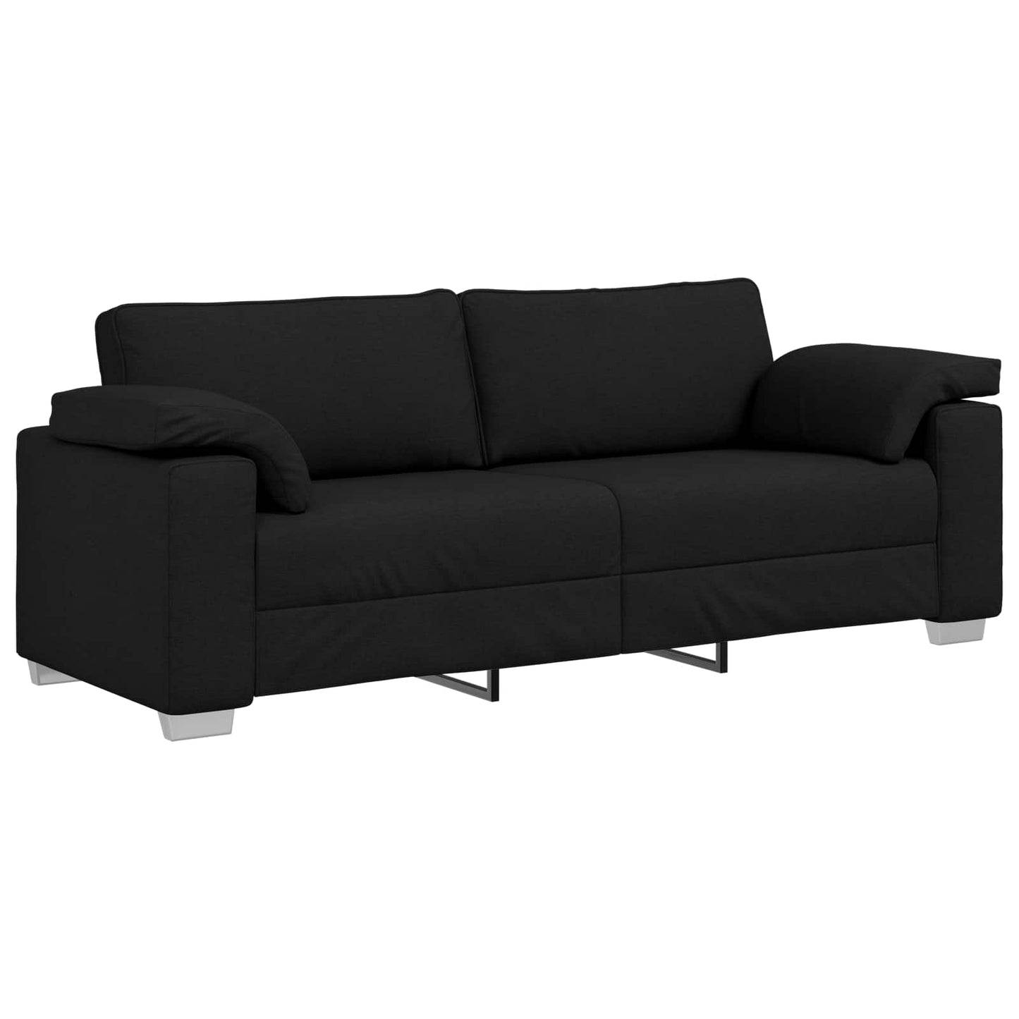 vidaXL 3-Θέσιος καναπές Μαύρο 220 cm ύφασμα