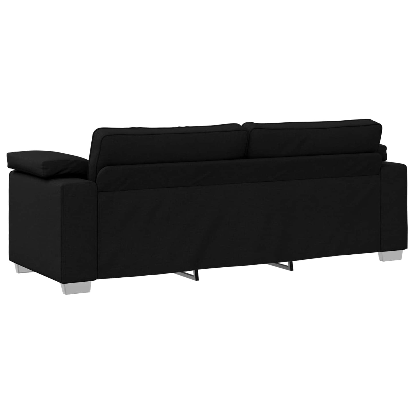 vidaXL 3-Θέσιος καναπές Μαύρο 220 cm ύφασμα