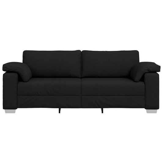 vidaXL 3-Θέσιος καναπές Μαύρο 220 cm ύφασμα