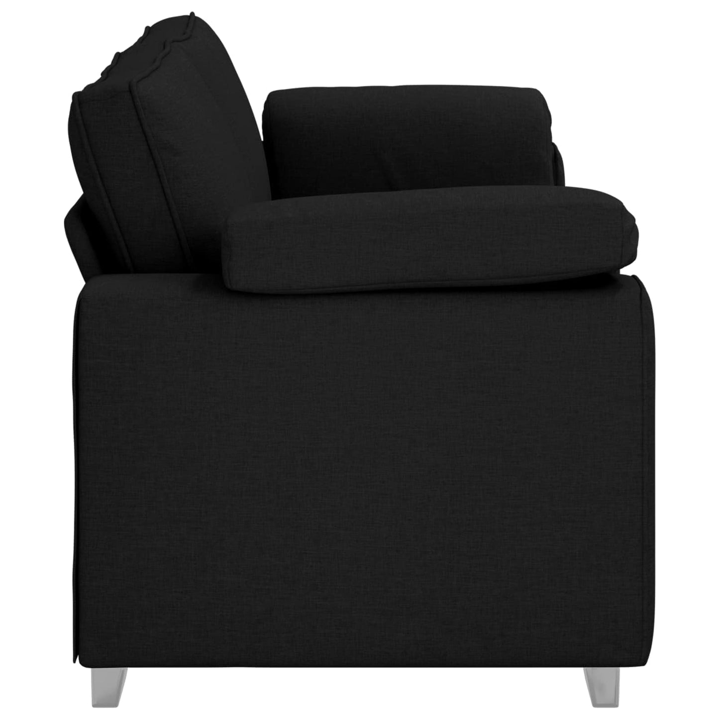 vidaXL 3-Θέσιος καναπές Μαύρο 220 cm ύφασμα
