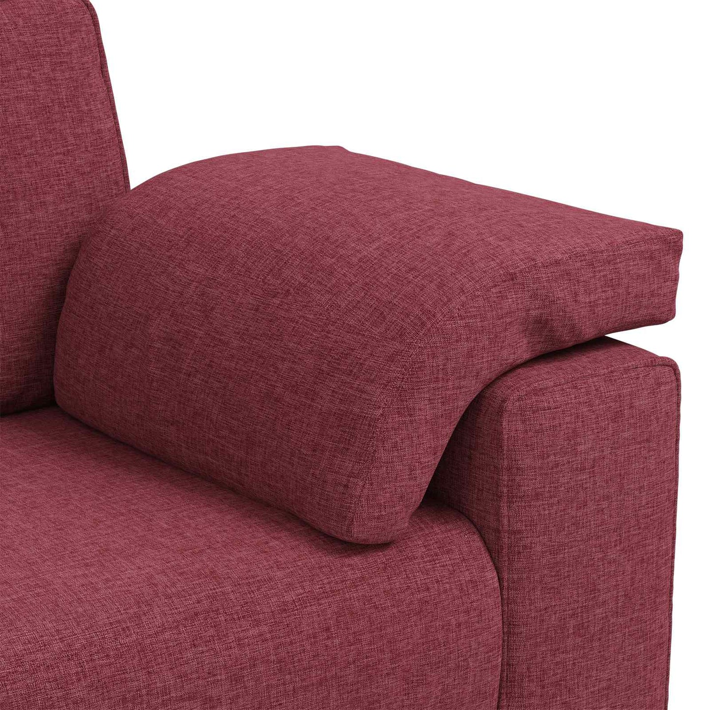 vidaXL 3-Θέσιος καναπές Κόκκινο 220 cm ύφασμα