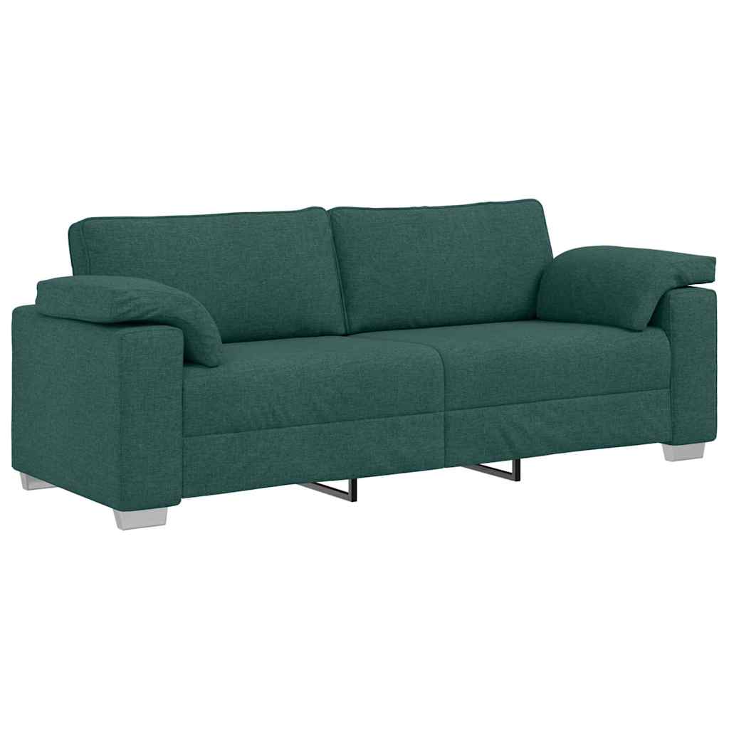 vidaXL 3-Θέσιος καναπές Σκούρο Πράσινο 220 cm ύφασμα