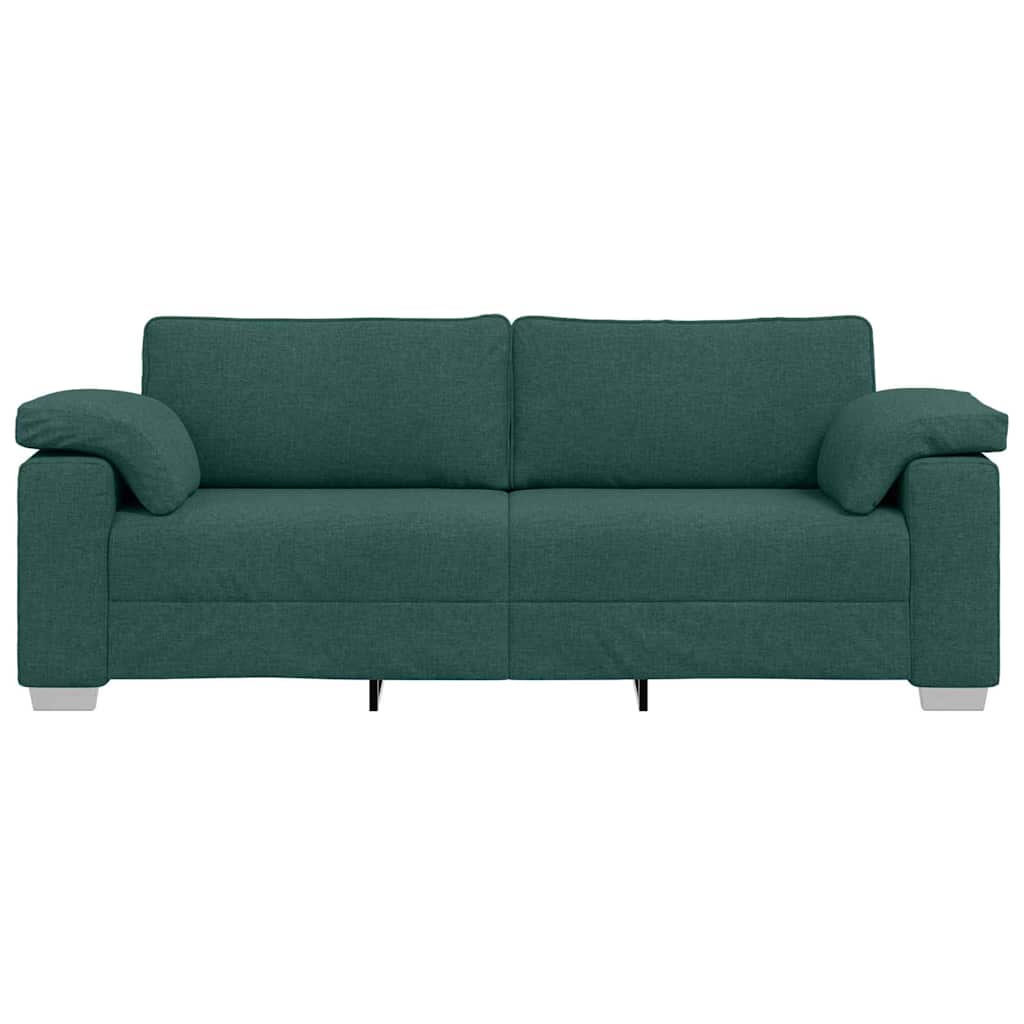 vidaXL 3-Θέσιος καναπές Σκούρο Πράσινο 220 cm ύφασμα