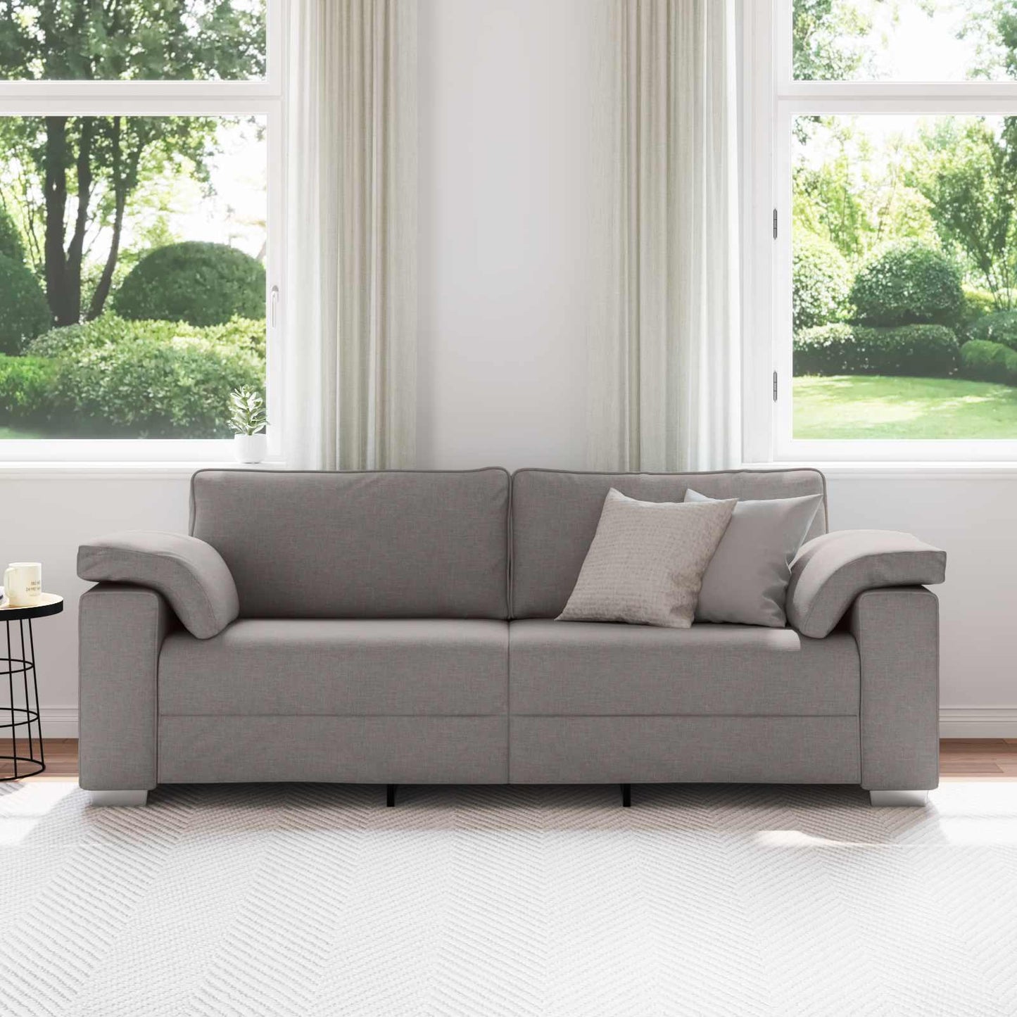 vidaXL 3-Θέσιος καναπές Taupe 220 cm ύφασμα