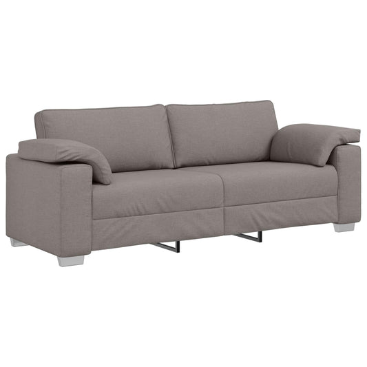 vidaXL 3-Θέσιος καναπές Taupe 220 cm ύφασμα