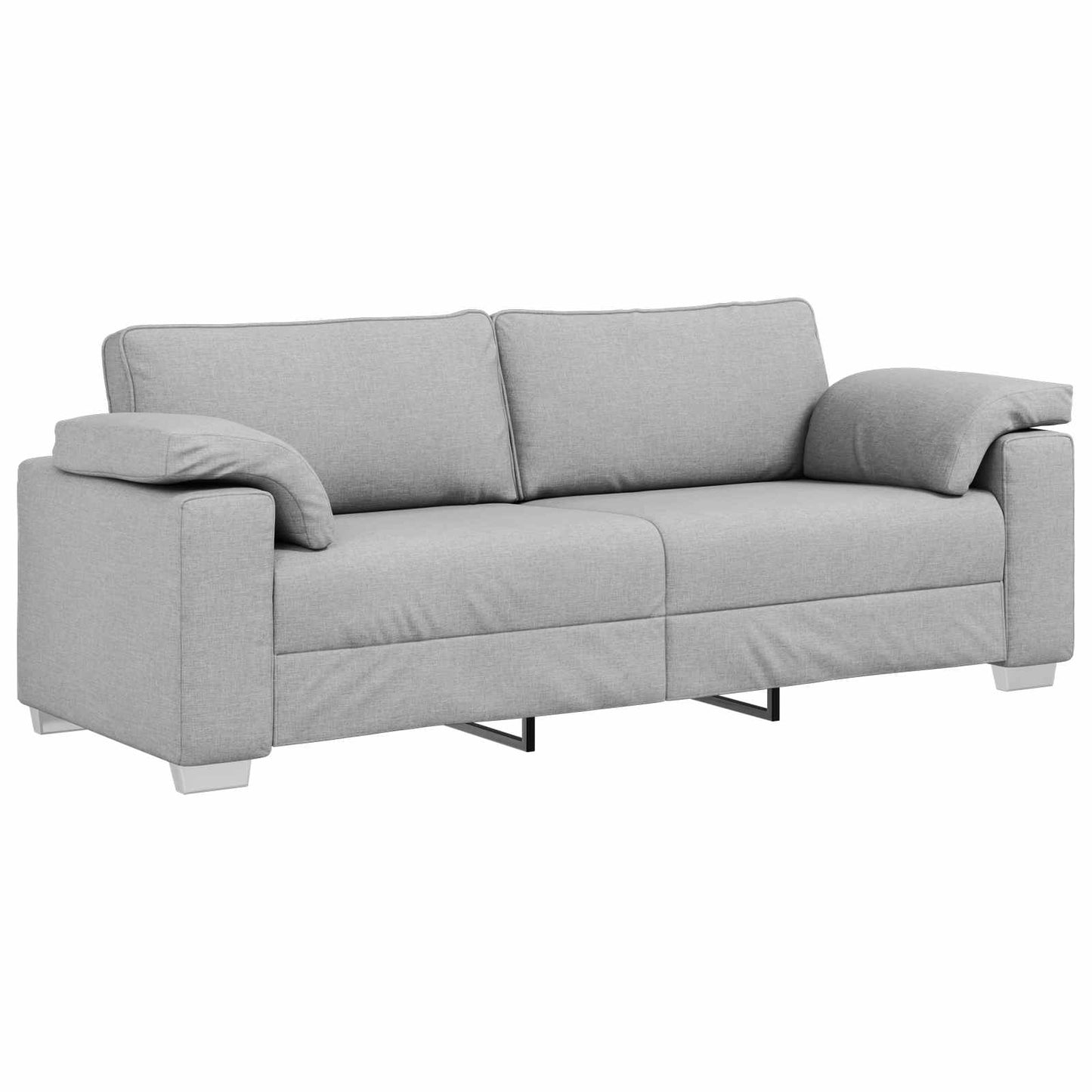 vidaXL 3-Θέσιος καναπές Σκίουρος Γκρί 220 cm ύφασμα