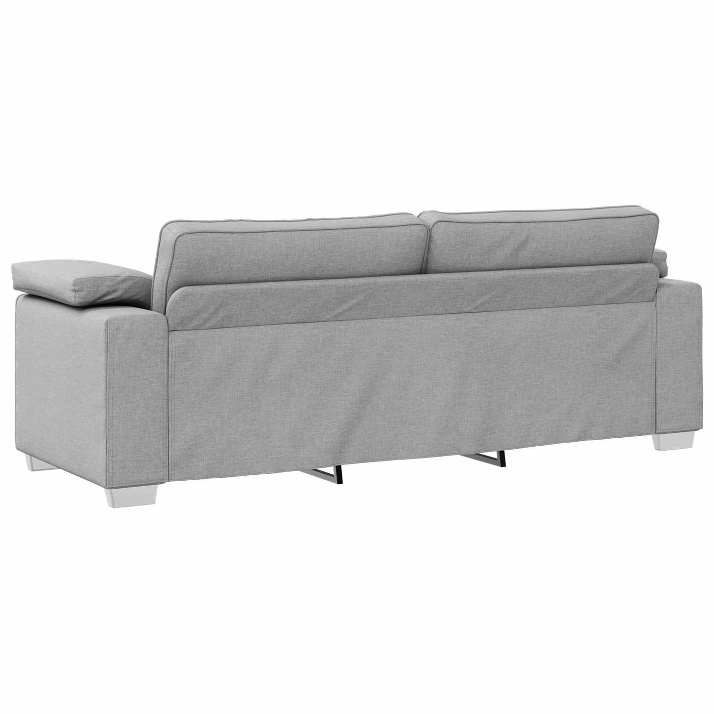 vidaXL 3-Θέσιος καναπές Σκίουρος Γκρί 220 cm ύφασμα
